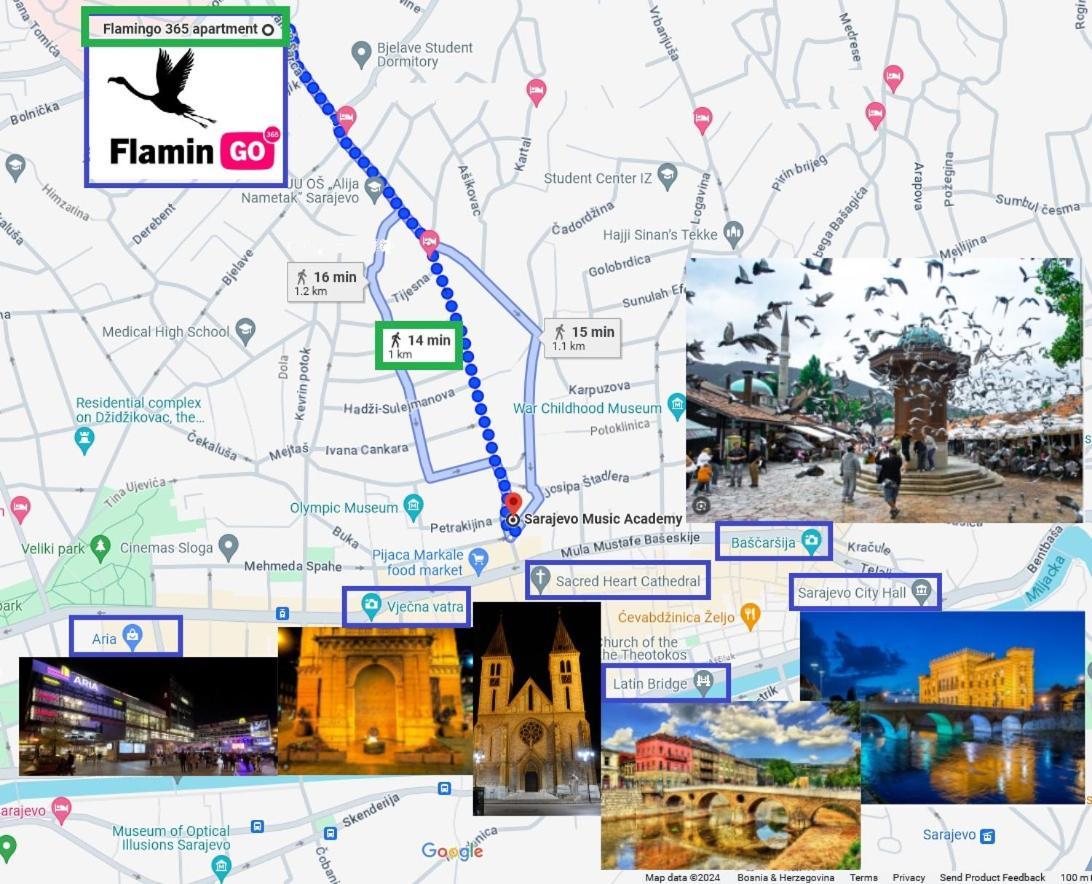 Flamingo 365 - Near City Center With Free Parking Σαράγεβο Εξωτερικό φωτογραφία